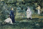 Edouard Manet A Game of Croquet painting